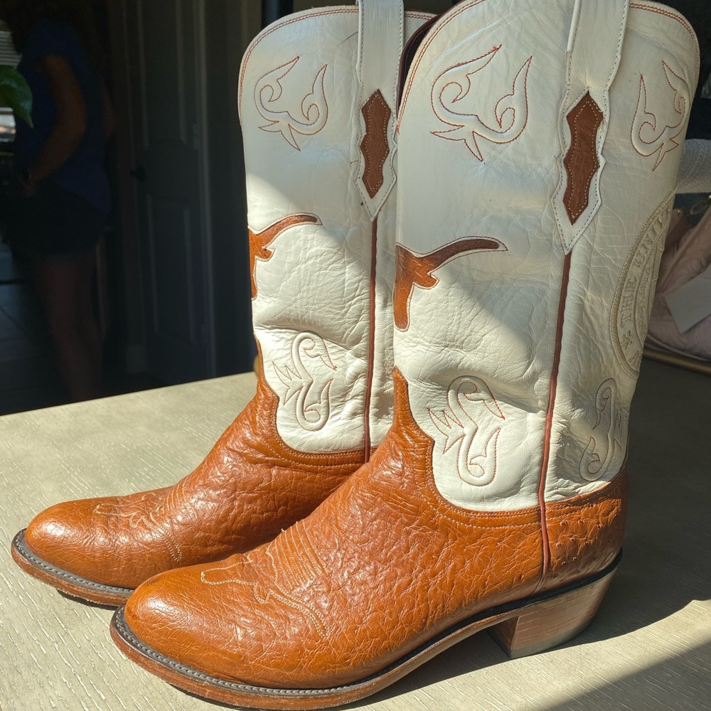 Lucchese mens texas longhorn boots